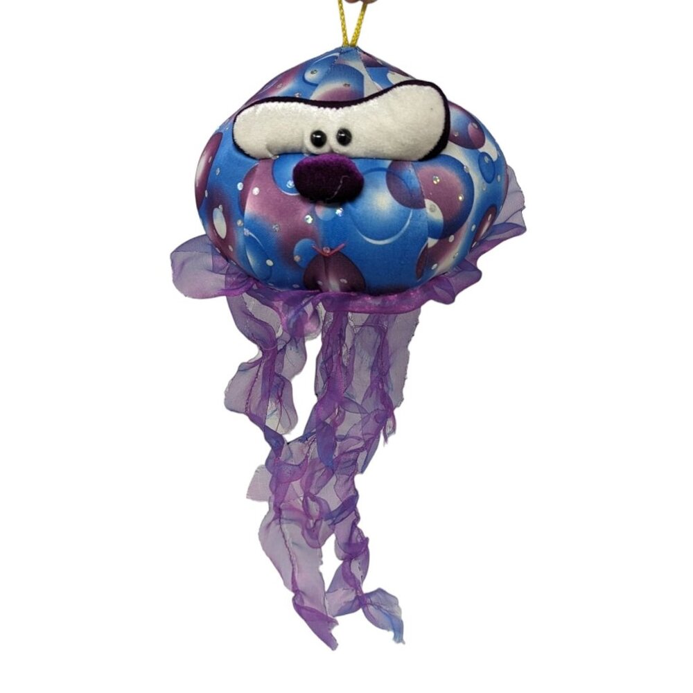 Classic Toy Co. Purple Blue Jellyfish Plush Stuffed Animal Soft Toy Small 7"